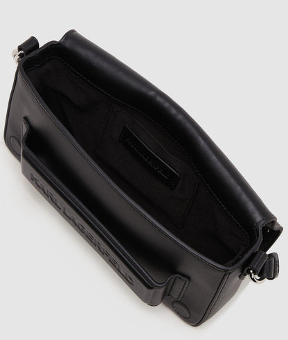 KarlLagerfeld Ikon K Studded Shoulder Bag Black Embellishment