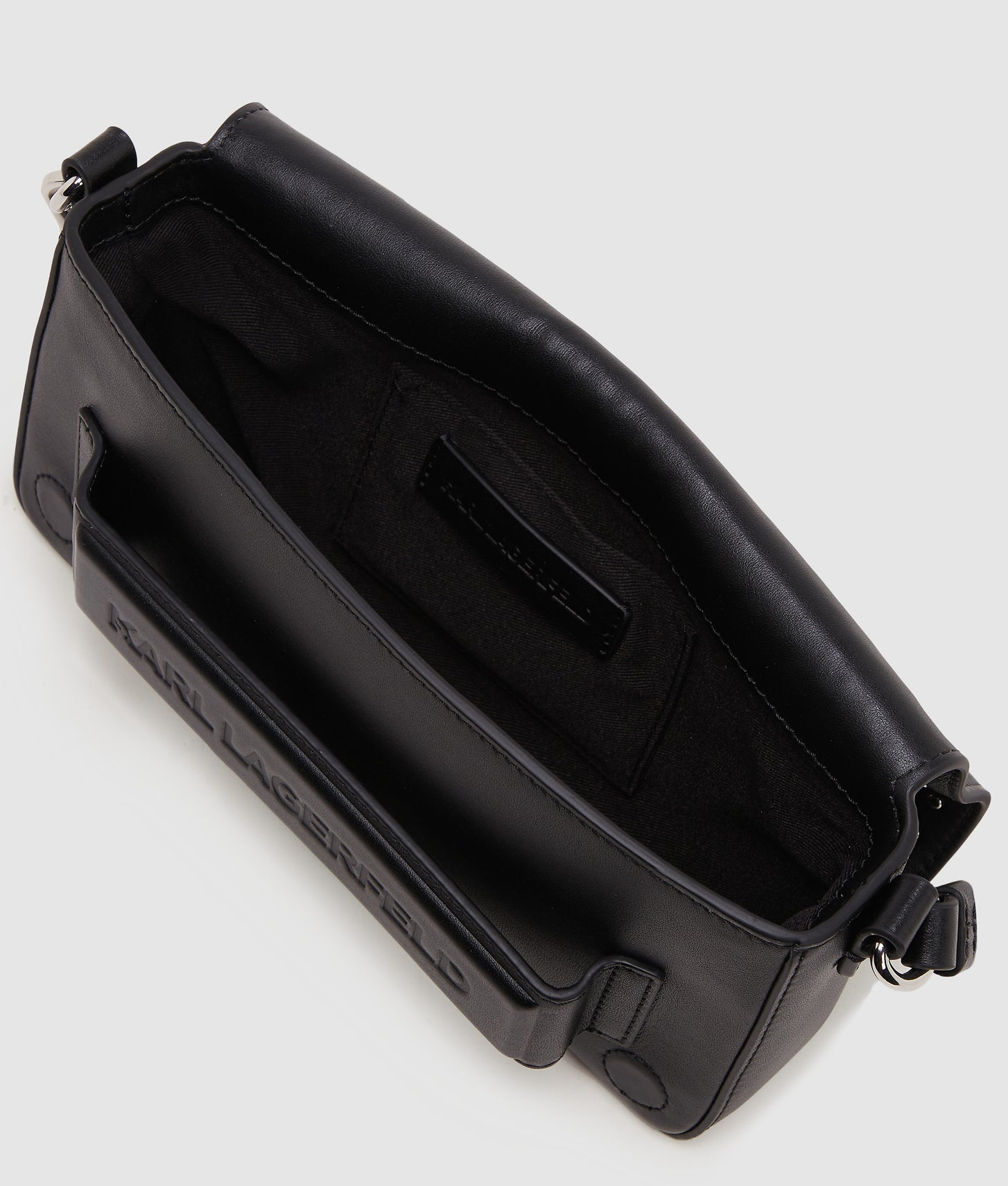 KarlLagerfeld Ikon K Studded Shoulder Bag Black Embellishment