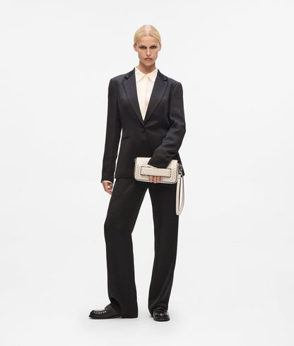 KarlLagerfeld Ikon K Studded Shoulder Bag Cement Embellishment