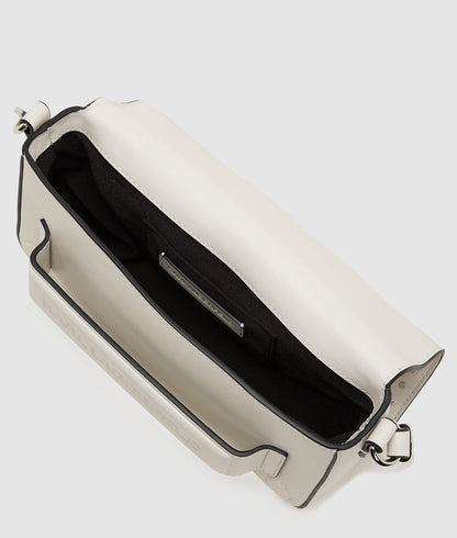 KarlLagerfeld Ikon K Studded Shoulder Bag Cement Embellishment