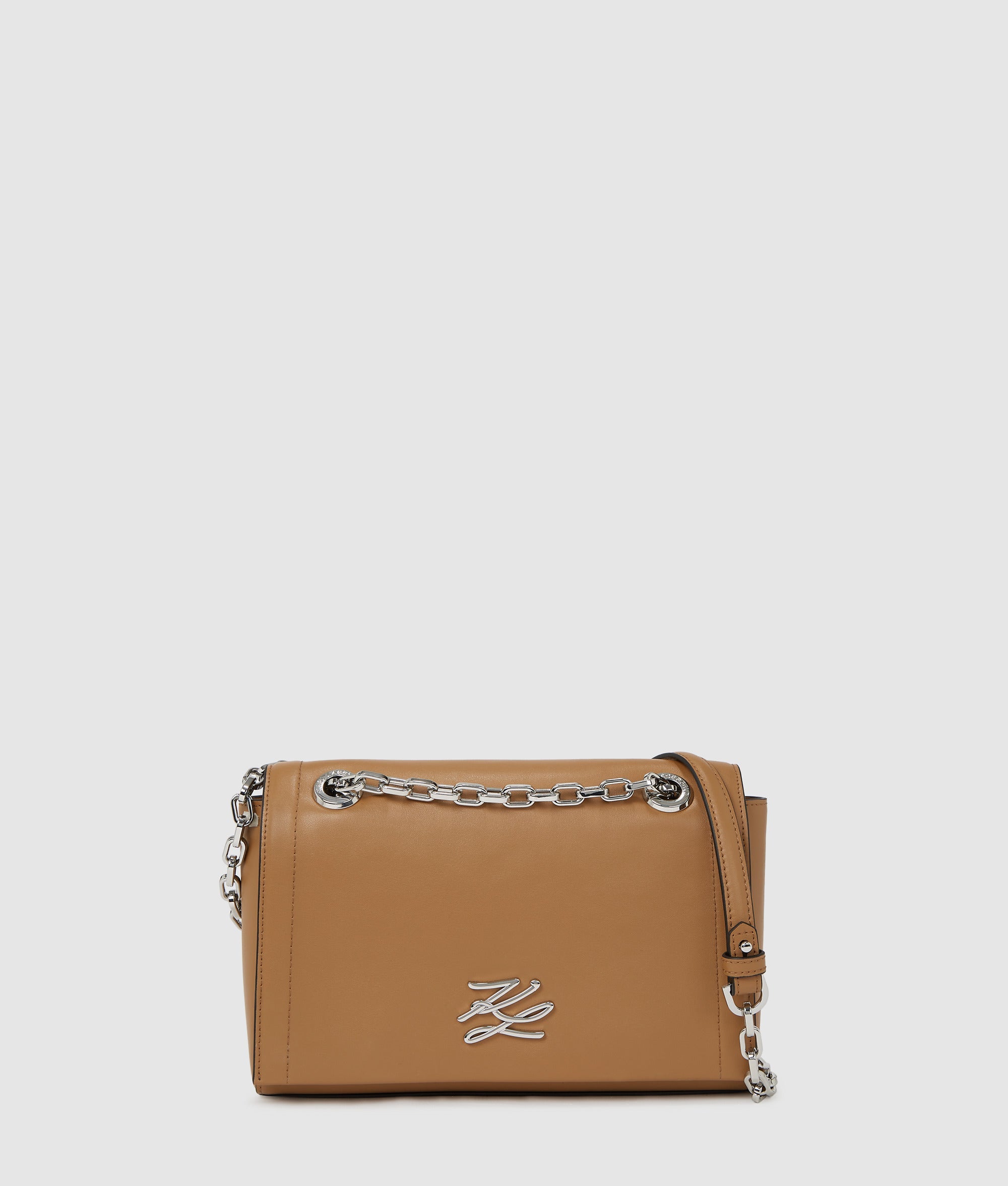 KarlLagerfeld Kautograph Shoulder Bag Caramel