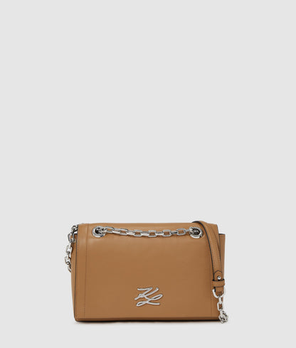 KarlLagerfeld Kautograph Shoulder Bag Caramel
