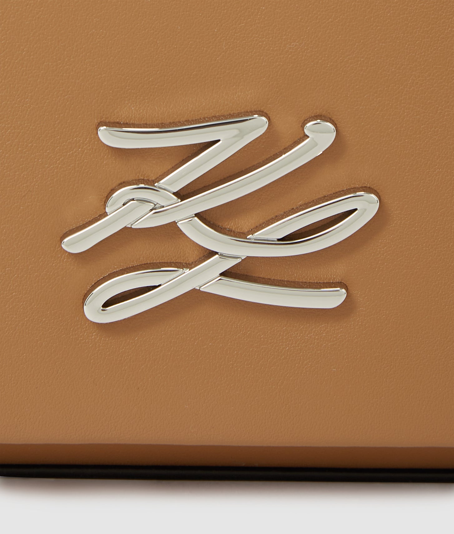 KarlLagerfeld Kautograph Shoulder Bag Caramel