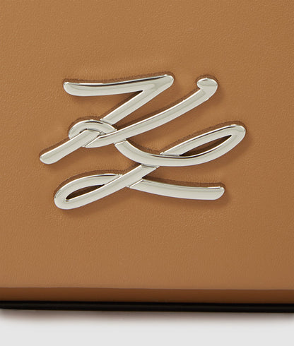 KarlLagerfeld Kautograph Shoulder Bag Caramel