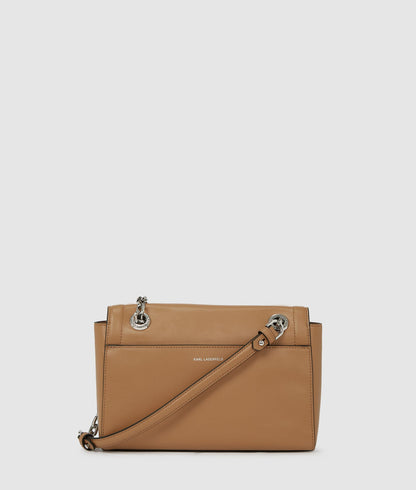 KarlLagerfeld Kautograph Shoulder Bag Caramel