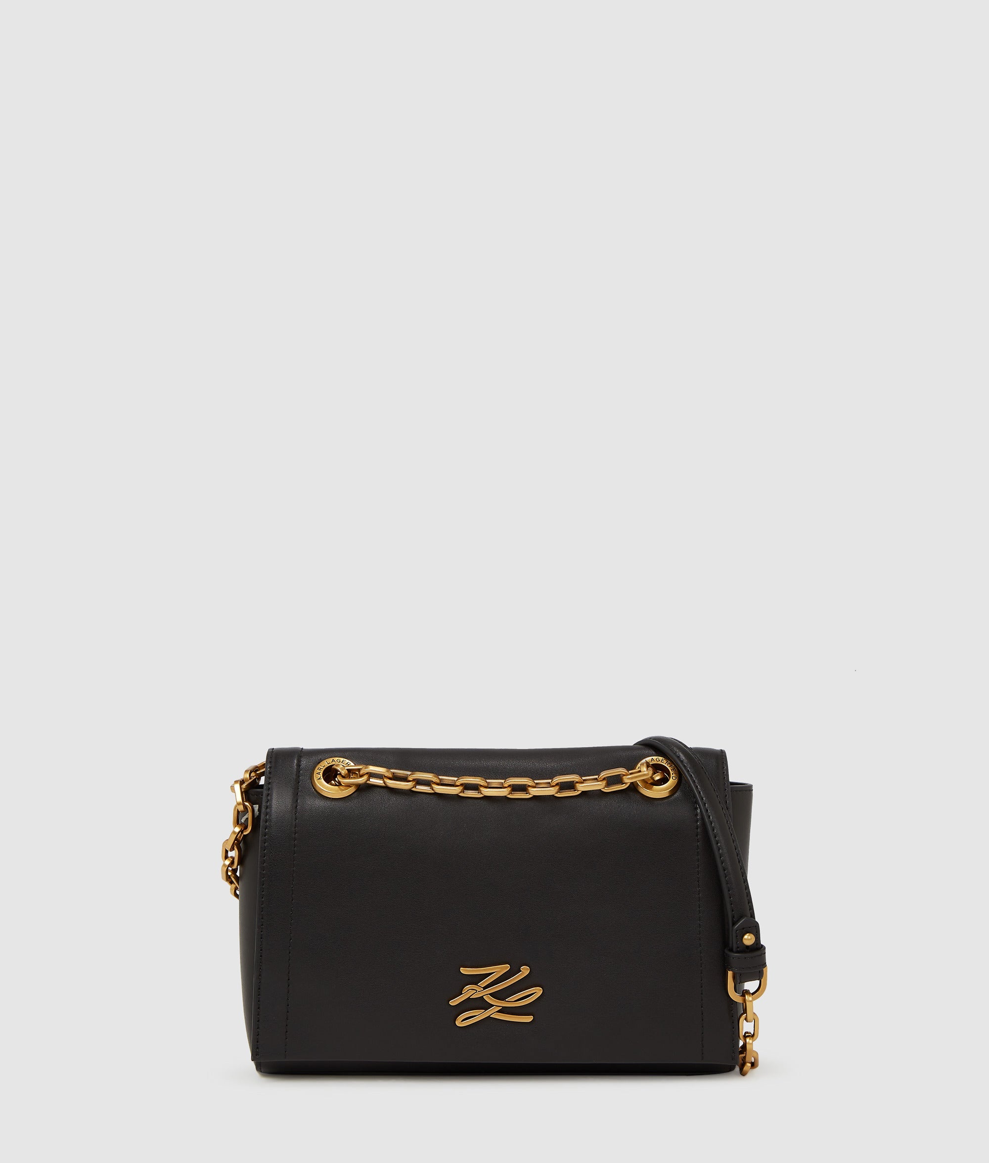 KarlLagerfeld Kautograph Shoulder Bag Black/Gold – Kicks Machine