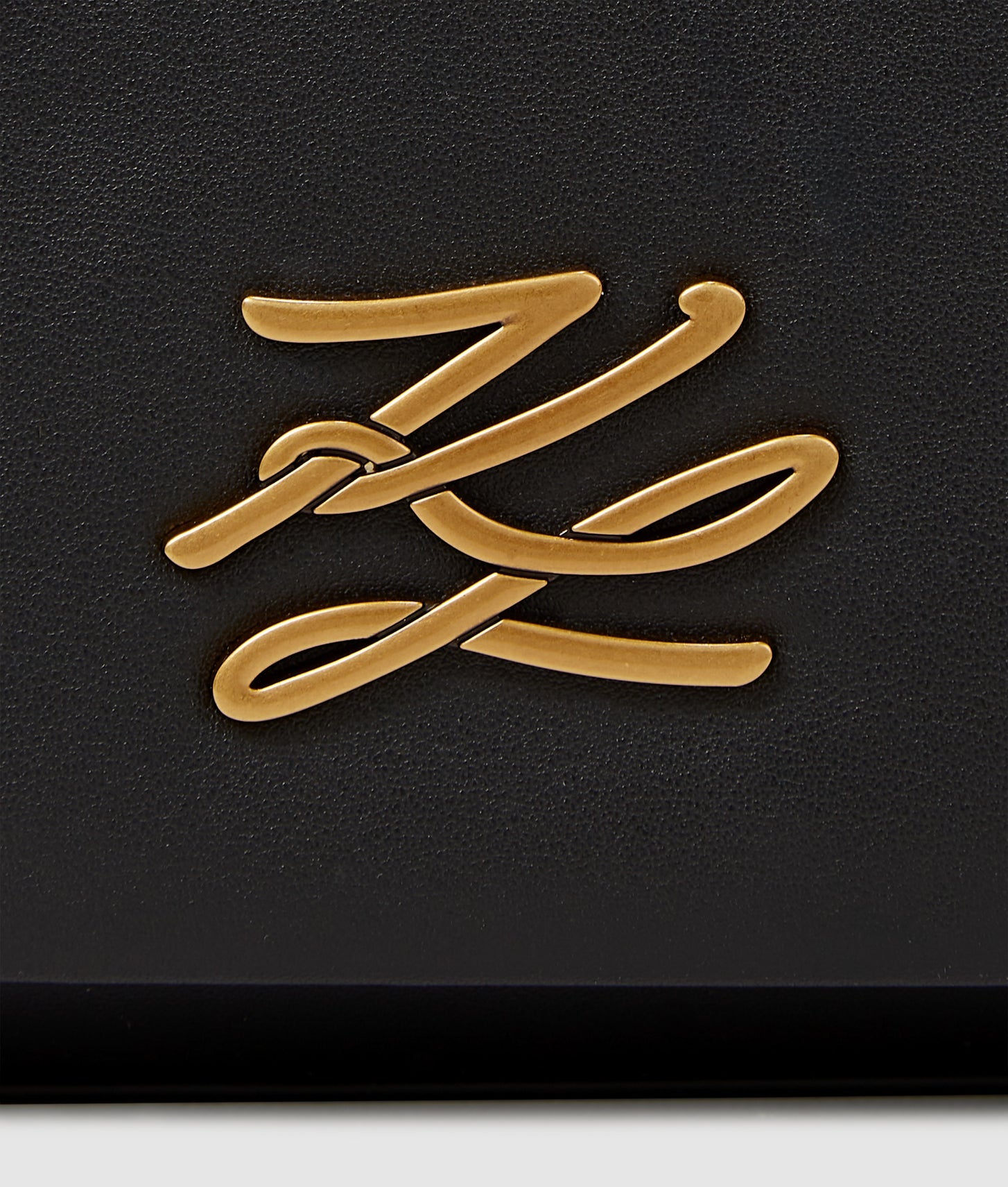 KarlLagerfeld Kautograph Shoulder Bag Black/Gold
