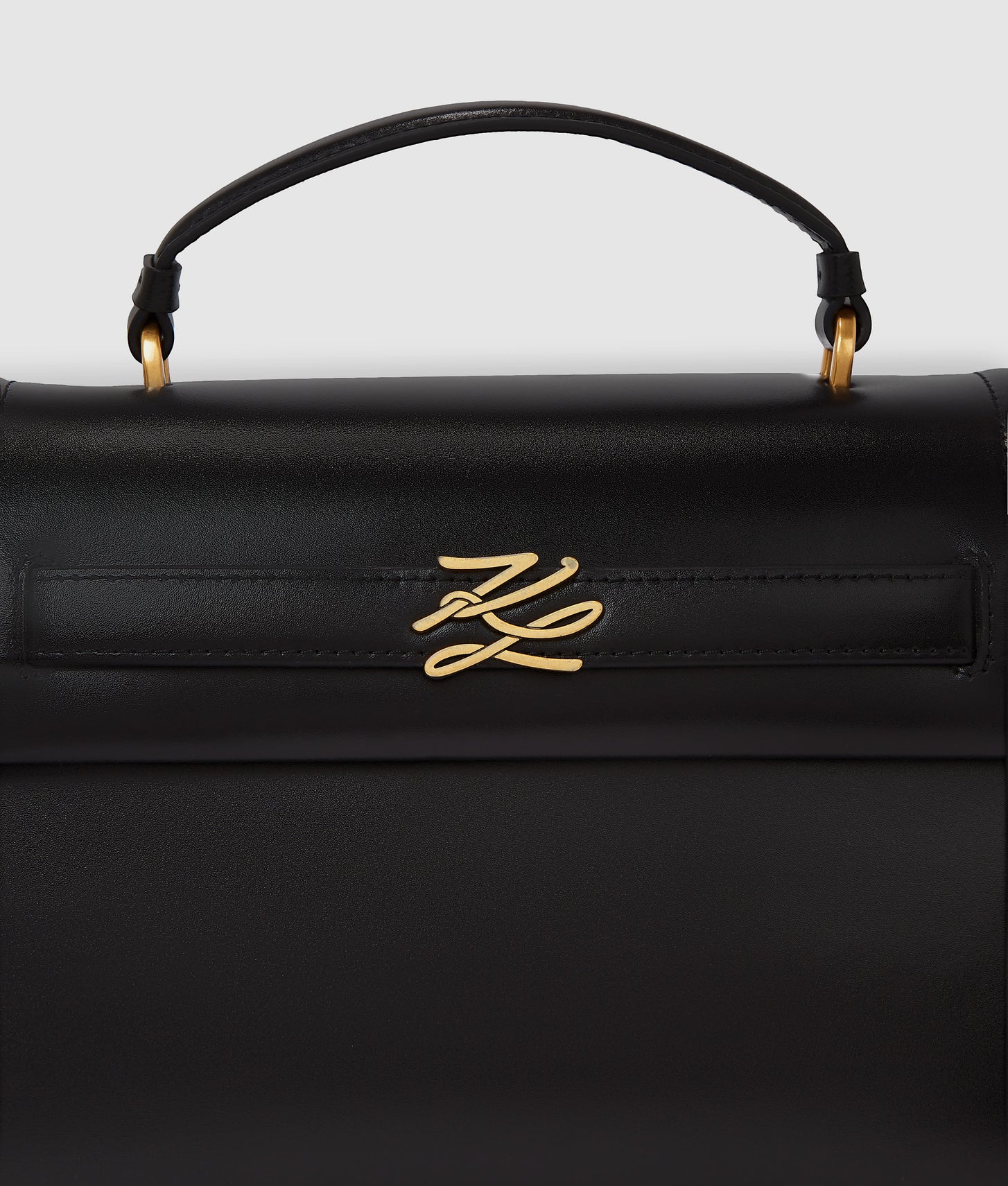 KarlLagerfeld Kautograph Top Handle Bag Black/Gold