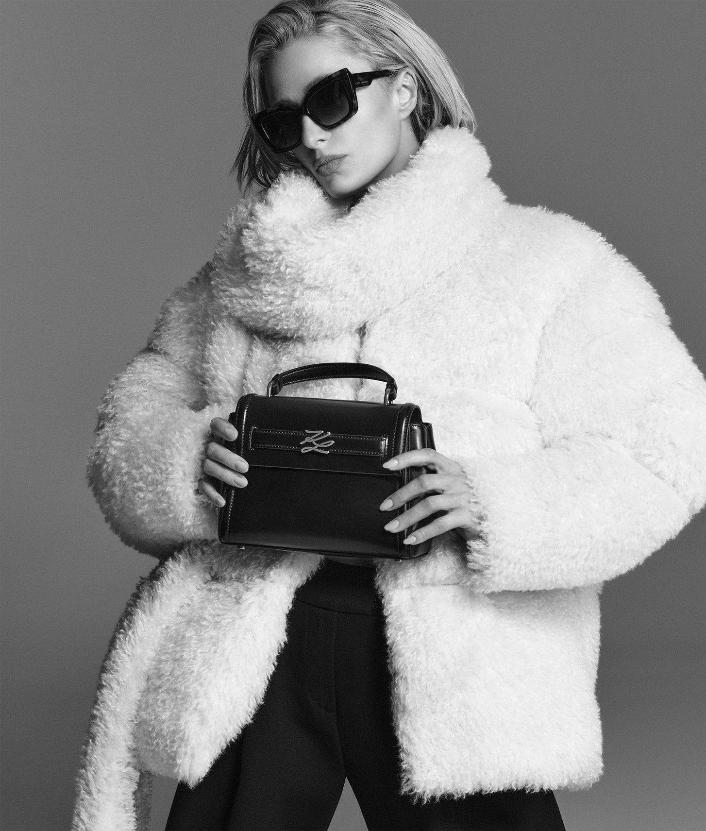 KarlLagerfeld Kautograph Top Handle Bag Black/Gold