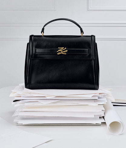 KarlLagerfeld Kautograph Top Handle Bag Black/Gold