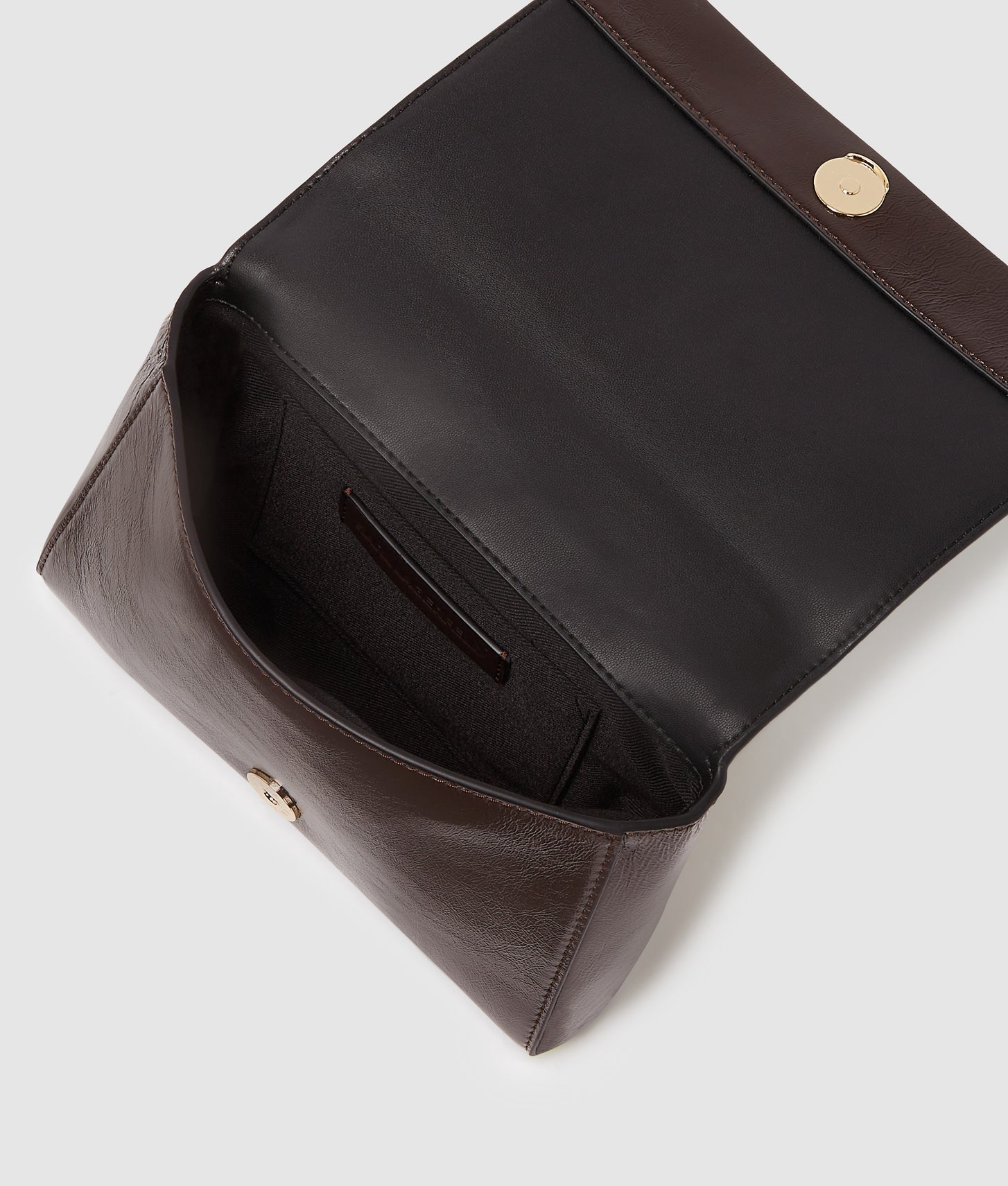 KarlLagerfeld Kautograph Glossy Crossbody Bag Tobacco