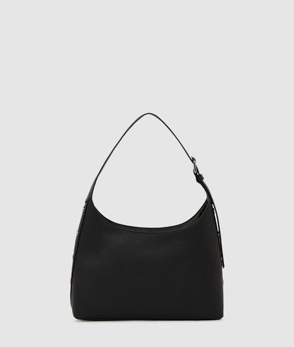 KarlLagerfeld Krocky Marais Hobo Bag Black-Nickel