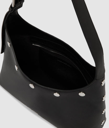 KarlLagerfeld Krocky Marais Hobo Bag Black-Nickel