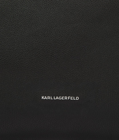 KarlLagerfeld Krocky Marais Medium Tote Bag Black-Nickel
