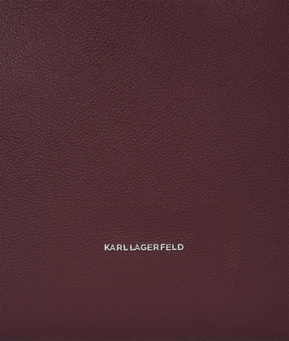 KarlLagerfeld Krocky Marais Medium Tote Bag Windsor Wine