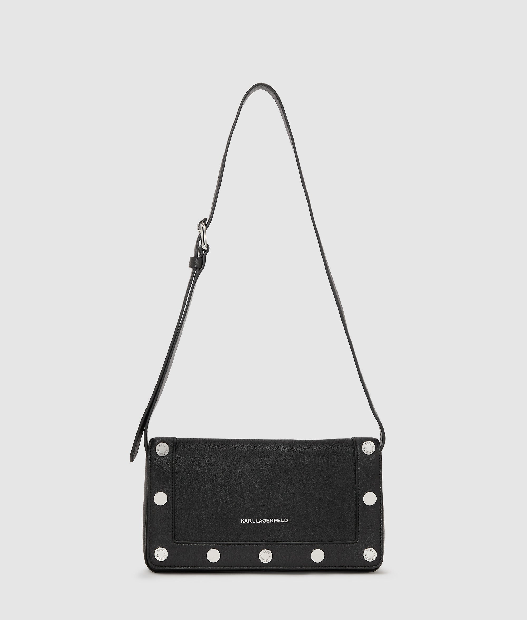 KarlLagerfeld Krocky Marais Shoulder Bag Black-Nickel