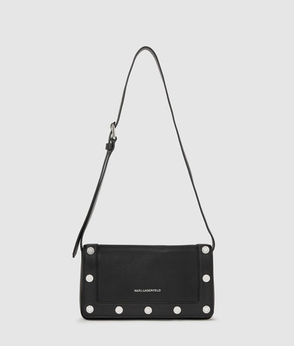 KarlLagerfeld Krocky Marais Shoulder Bag Black-Nickel