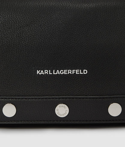 KarlLagerfeld Krocky Marais Shoulder Bag Black-Nickel