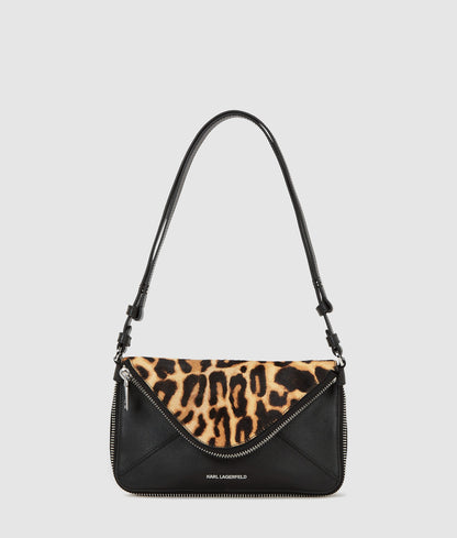 KarlLagerfeld Khardware Leopard Shoulder Bag Leopard
