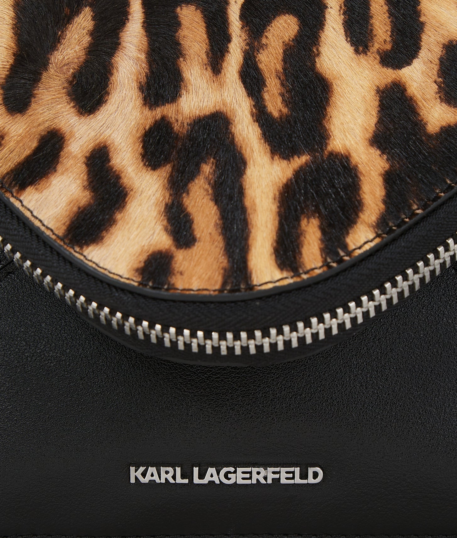 KarlLagerfeld Khardware Leopard Shoulder Bag Leopard