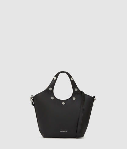 KarlLagerfeld Krocky Marais Small Tote Bag Black-Nickel