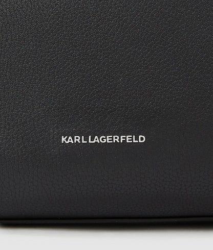 KarlLagerfeld Krocky Marais Small Tote Bag Black-Nickel