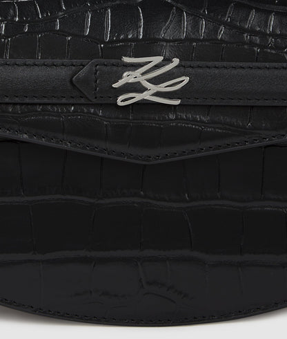 KarlLagerfeld Kstudio Crossbody Bag Black-Nickel