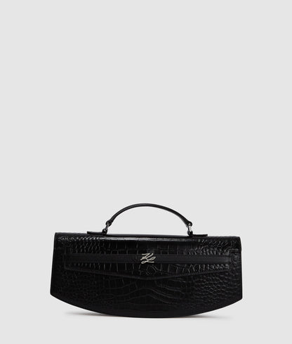 KarlLagerfeld Kstudio Clutch Bag Black-Nickel