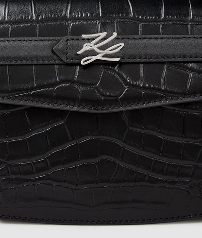 KarlLagerfeld Kstudio Clutch Bag Black-Nickel