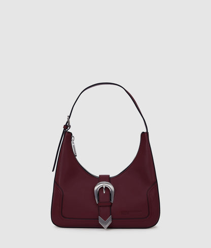 KarlLagerfeld Western Shoulder Bag Zinfandel