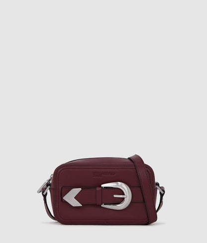 KarlLagerfeld Western Camera Bag Zinfandel