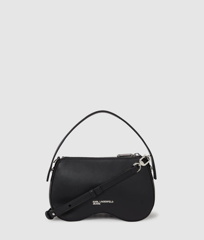 KarlLagerfeld Sunglasses Studded Top Handle Bag Black