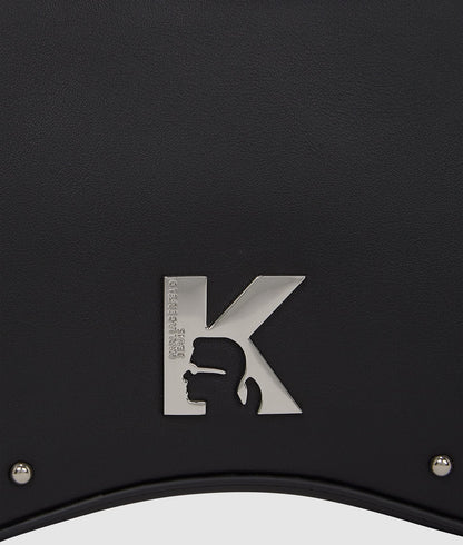 KarlLagerfeld Sunglasses Studded Shoulder Bag Black
