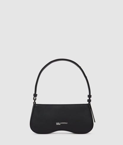 KarlLagerfeld Sunglasses Studded Shoulder Bag Black