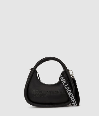 KarlLagerfeld Puffy Top Handle Bag Black