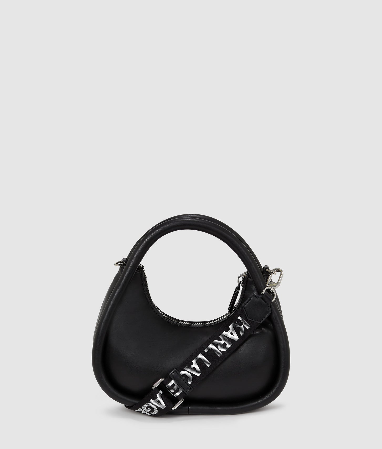 KarlLagerfeld Puffy Top Handle Bag Black