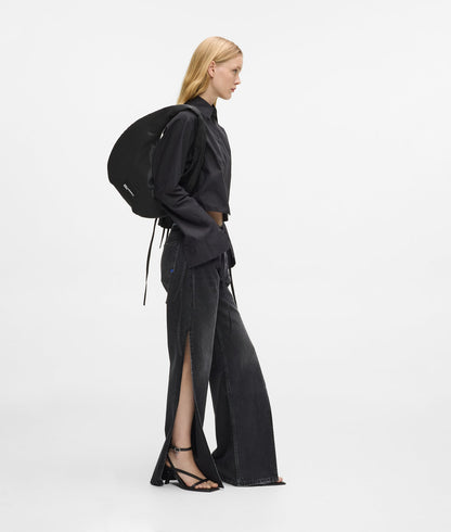 KarlLagerfeld Glossy Nylon Shoulder Bag Black