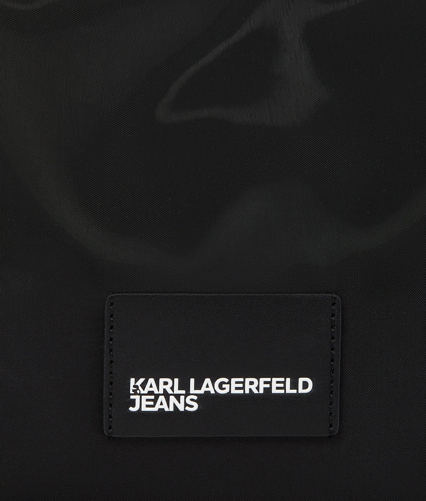 KarlLagerfeld Glossy Nylon Shoulder Bag Black
