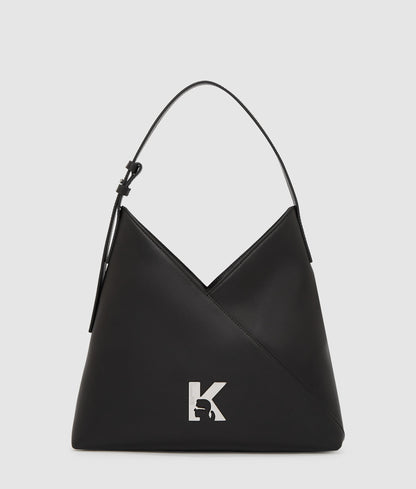 KarlLagerfeld Geo Leather Small Tote Bag Black