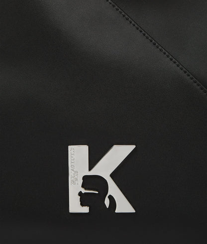 KarlLagerfeld Geo Leather Small Tote Bag Black