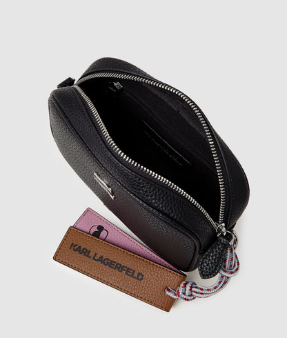 KarlLagerfeld Ikon Pebble Camera Bag Black