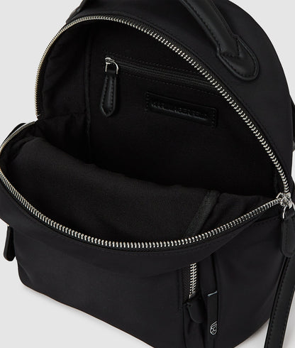 KarlLagerfeld Ikon Small Nylon Backpack Black