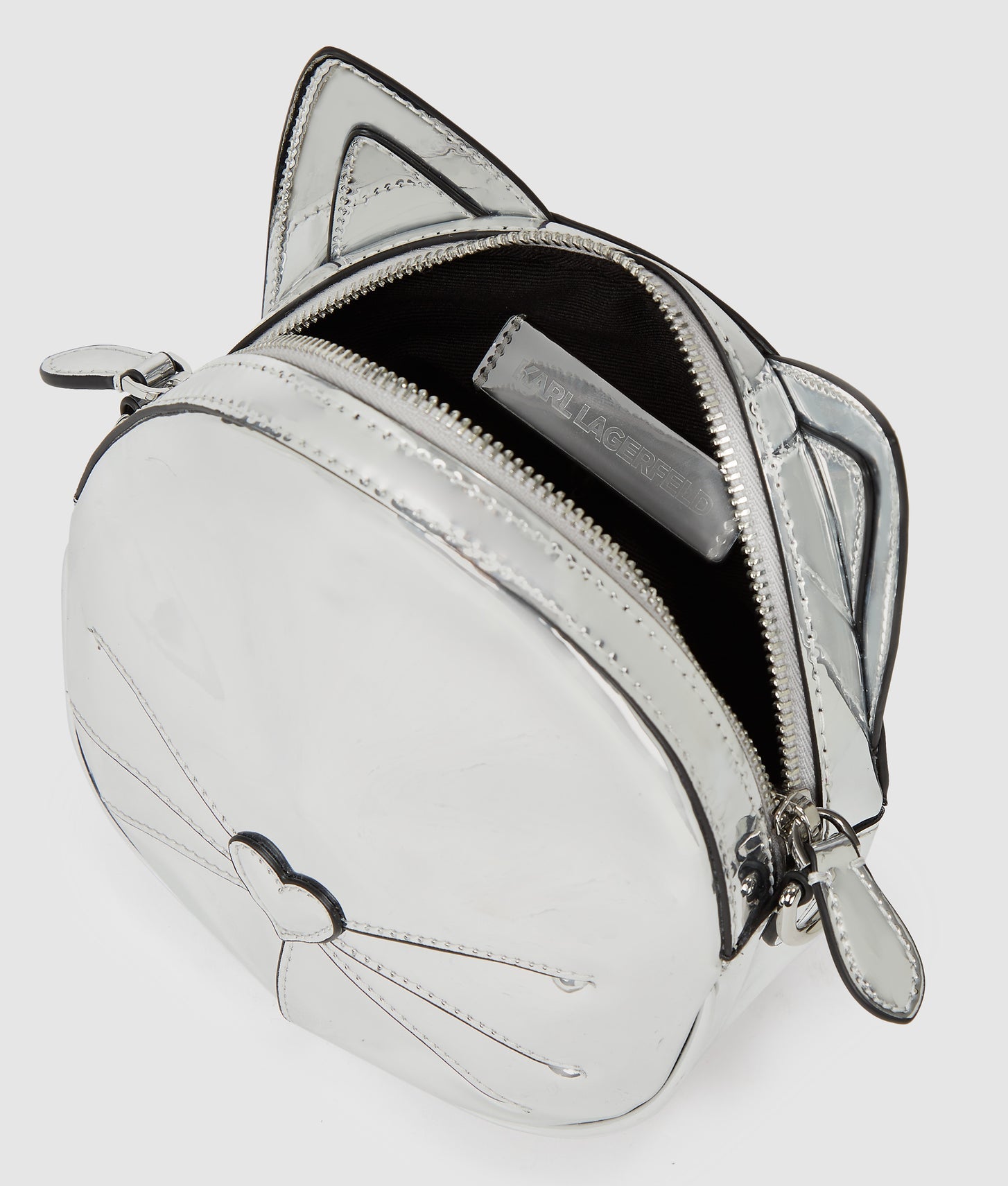 KarlLagerfeld Choupette Crossbody Bag Silver