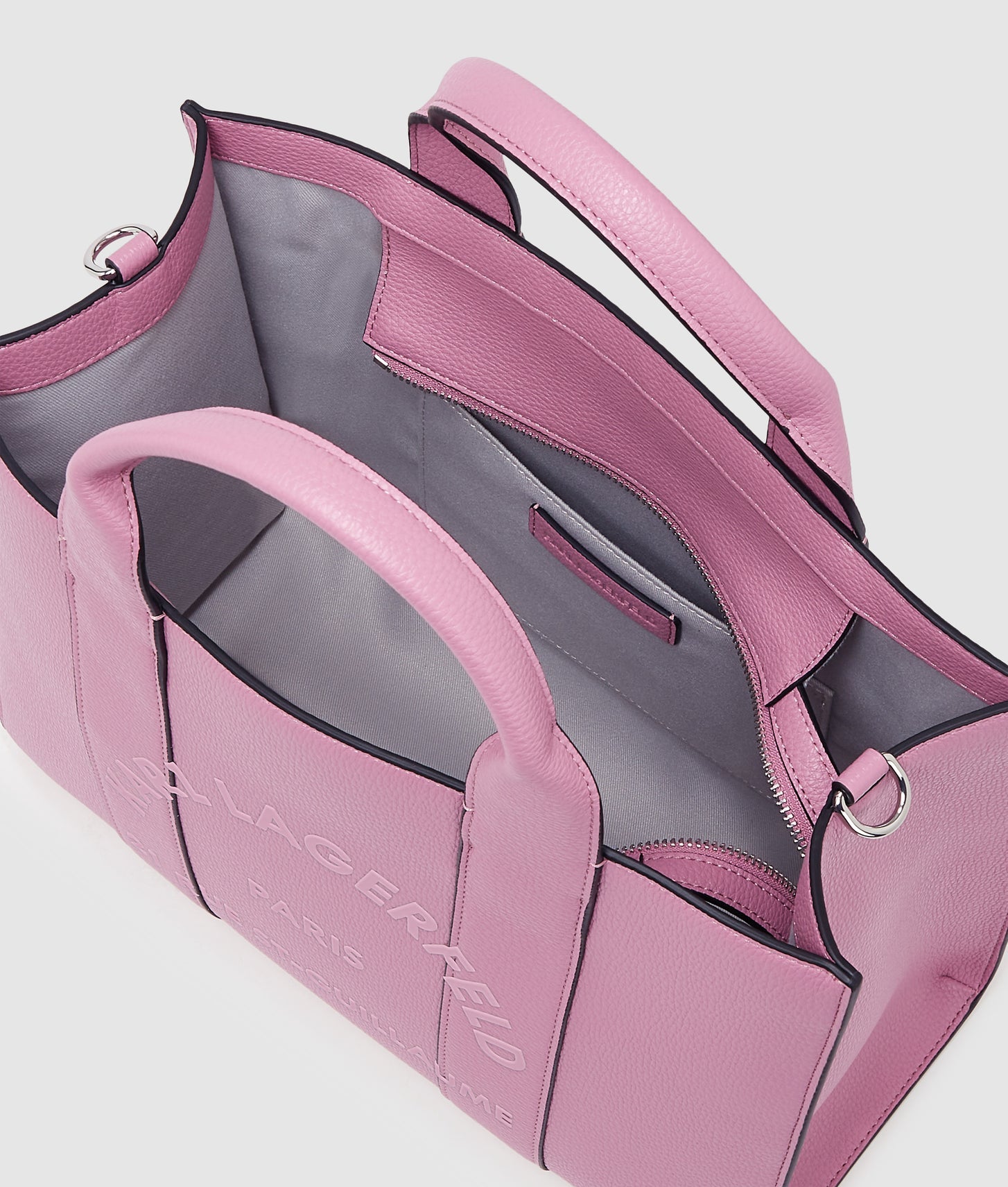 KarlLagerfeld Rue St-Guillaume Medium Tote Bag Cyclamen