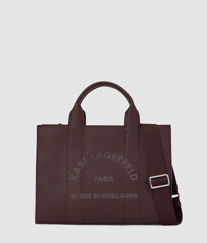 KarlLagerfeld Rue St-Guillaume Medium Tote Bag Tobacco