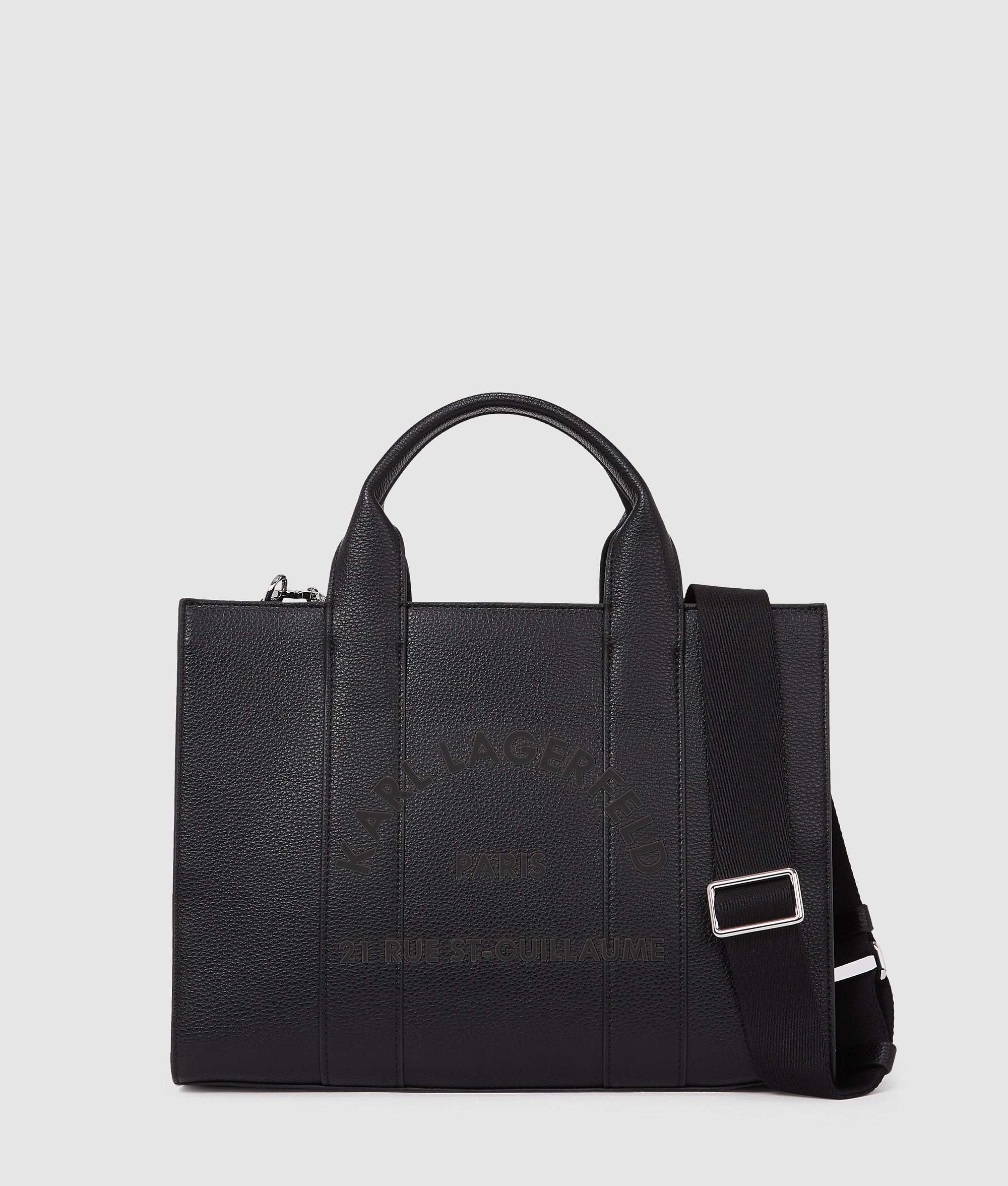 KarlLagerfeld Rue St-Guillaume Medium Tote Bag Black