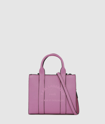 KarlLagerfeld Rue St-Guillaume Mini Tote Bag Cyclamen