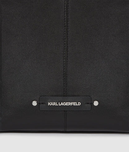 KarlLagerfeld Khardware Small Tote Bag Black-Nickel