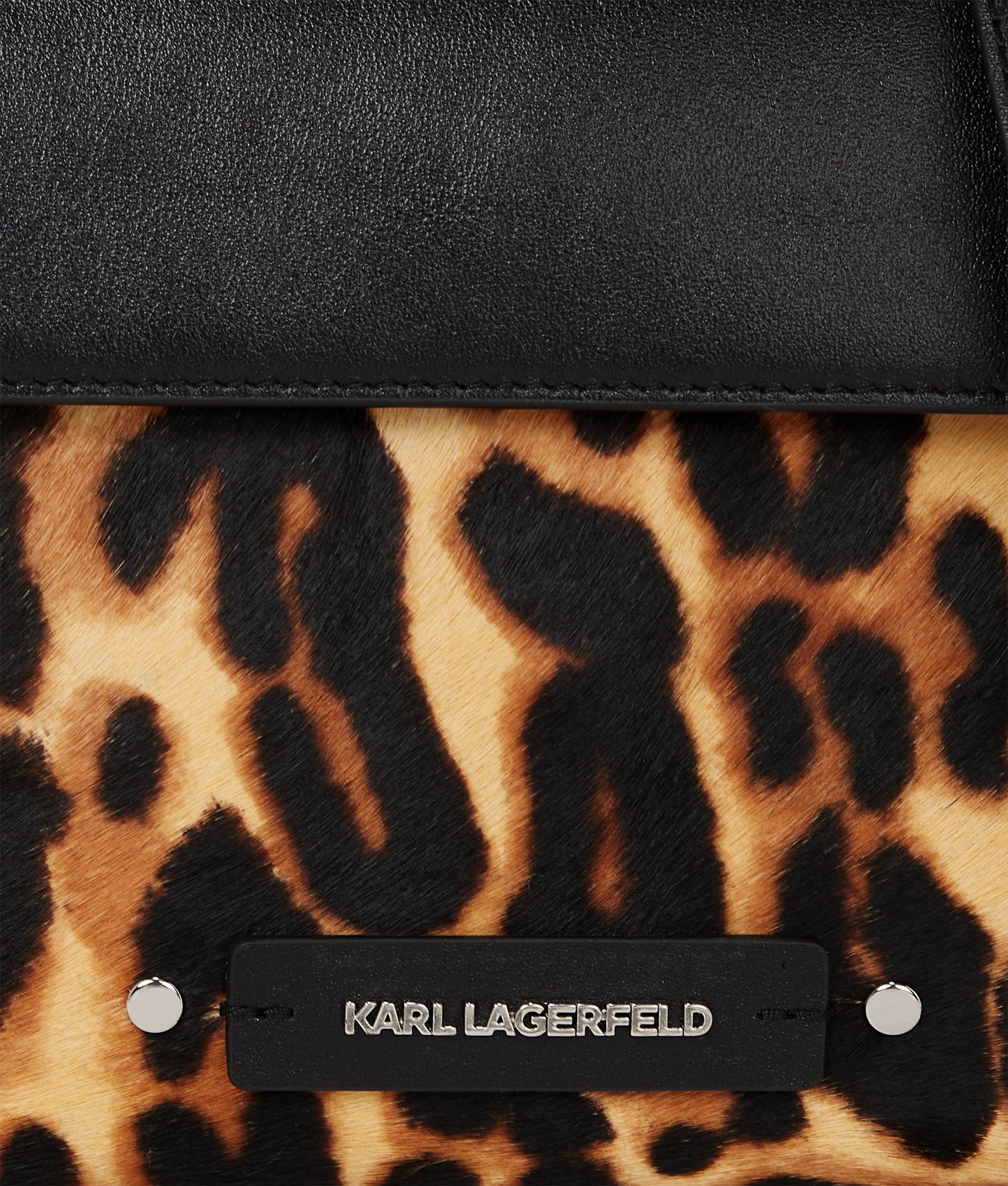 KarlLagerfeld Khardware Small Leopard Bag Leopard
