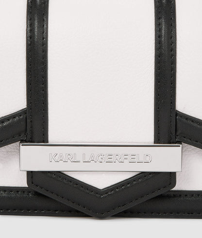 KarlLagerfeld Knova Small Crossbody Bag White/Black